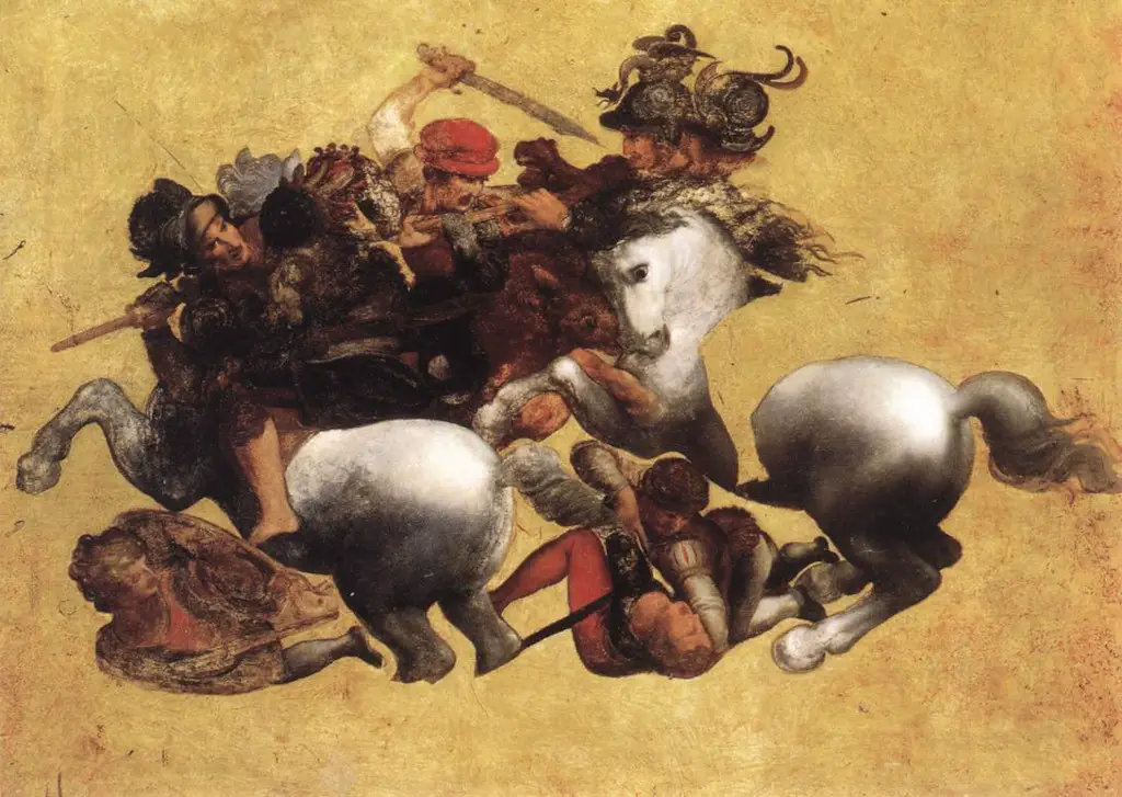 The Battle of Anghiari in Detail Leonardo da Vinci